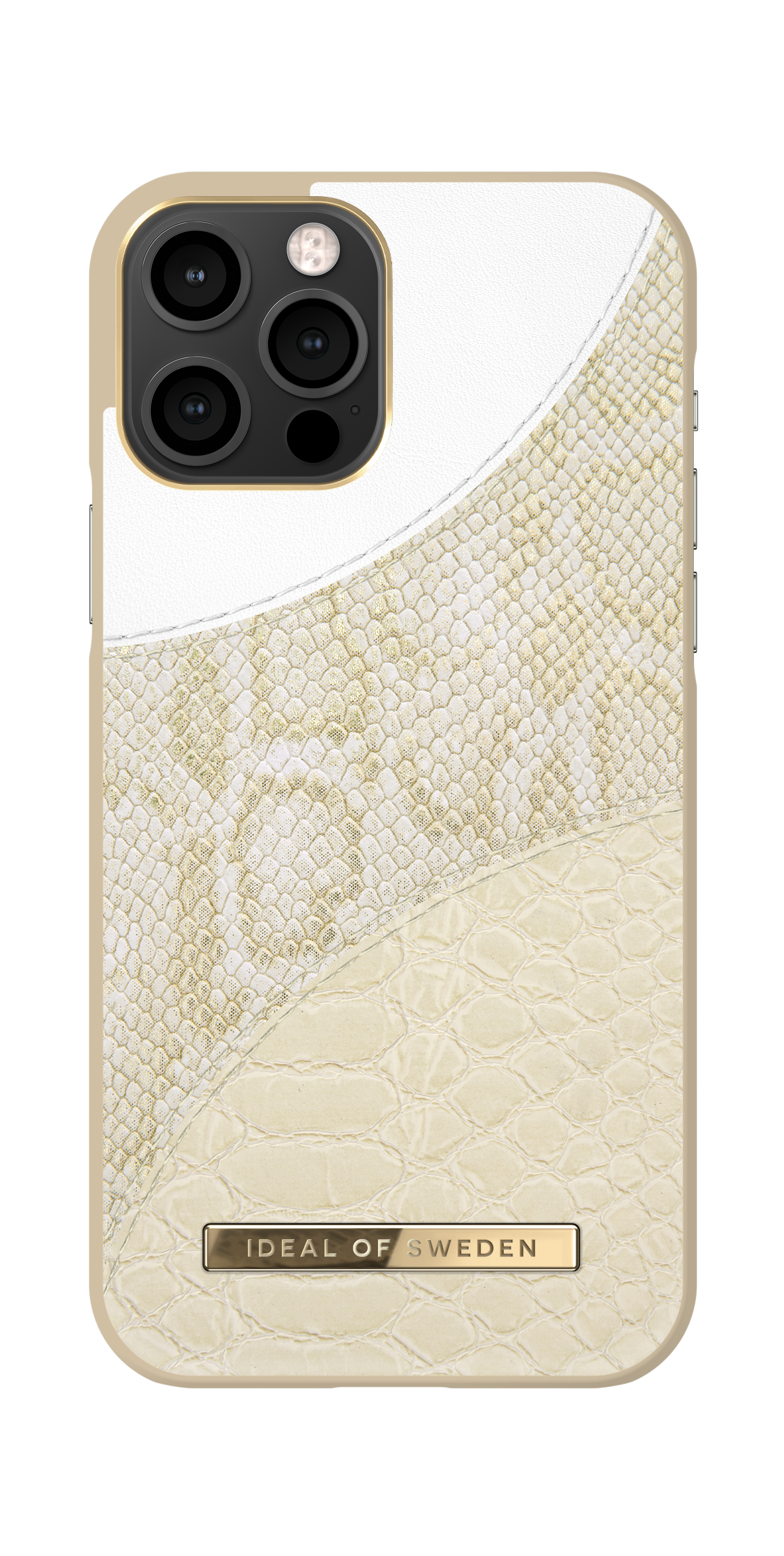 iDeal of Sweden Atelier Case iPhone 12/12P Cream Gold Snake – image 4