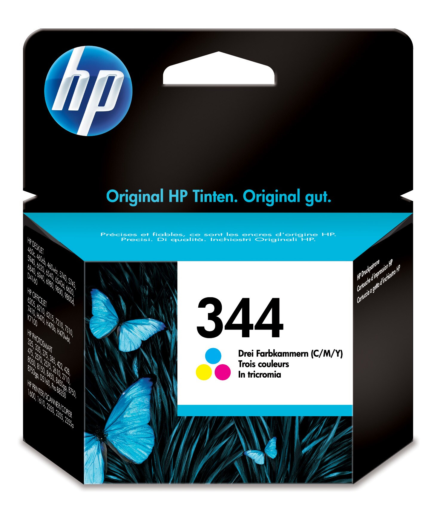 HP Cartuş de imprimare inkjet HP 344 tricolor cu cerneală Vivera – image 1
