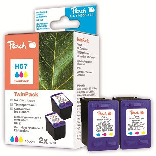 Peach PI300-134 ink cartridge 2 pc(s) Cyan, Magenta, Yellow