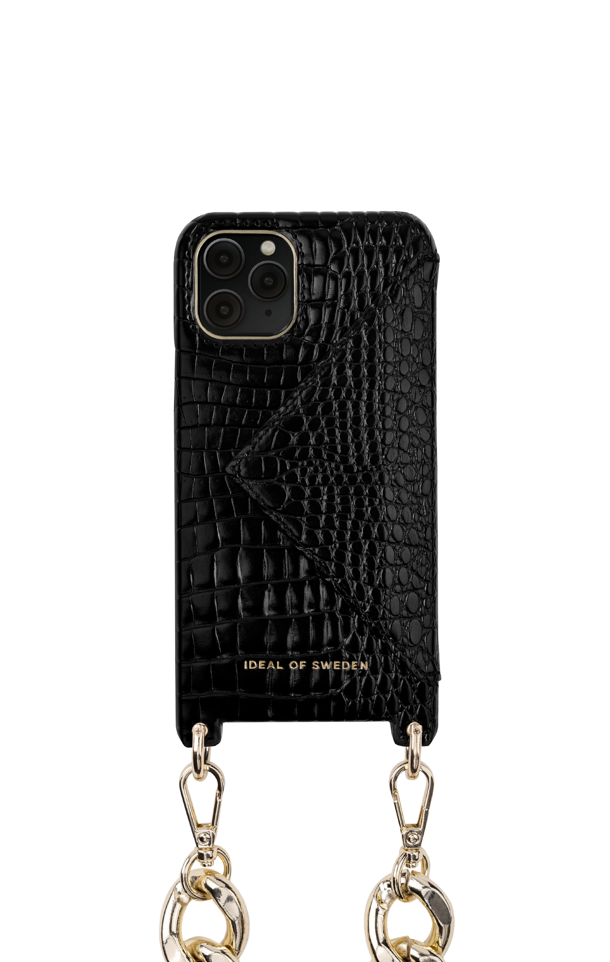 iDeal of Sweden Necklace Case iPhone 11P/XS/X Neo Noir Croco – image 3