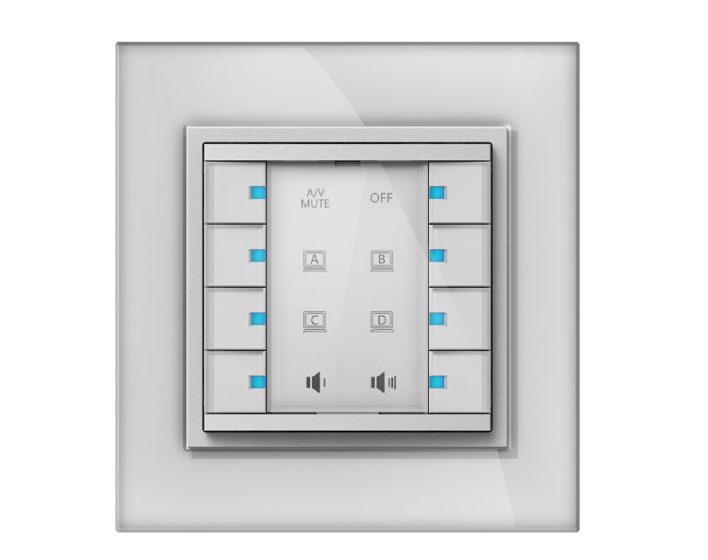 Resim Vivolink VLCP8B 8 Tuşlu Kontrol Paneli Beyaz