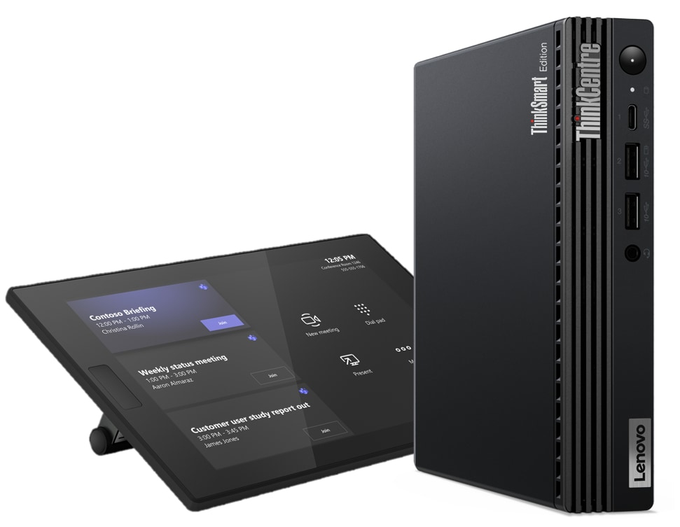 Lenovo ThinkSmart Tiny Kit Intel® Core™ i3 i3-13100T 16 GB DDR4-SDRAM 256 GB SSD Windows 11 IoT Enterprise Mini PC Nero