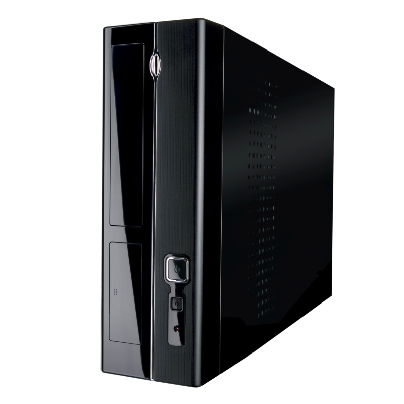 TooQ QC-3002D-450 Low Profile (Slimline) Black