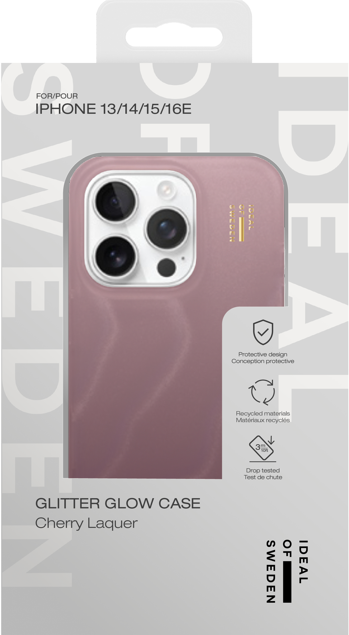 iDeal of Sweden Clear Case iPhone 13 / 14 / 15 / 16e / 17e Cherry Lacquer – image 6