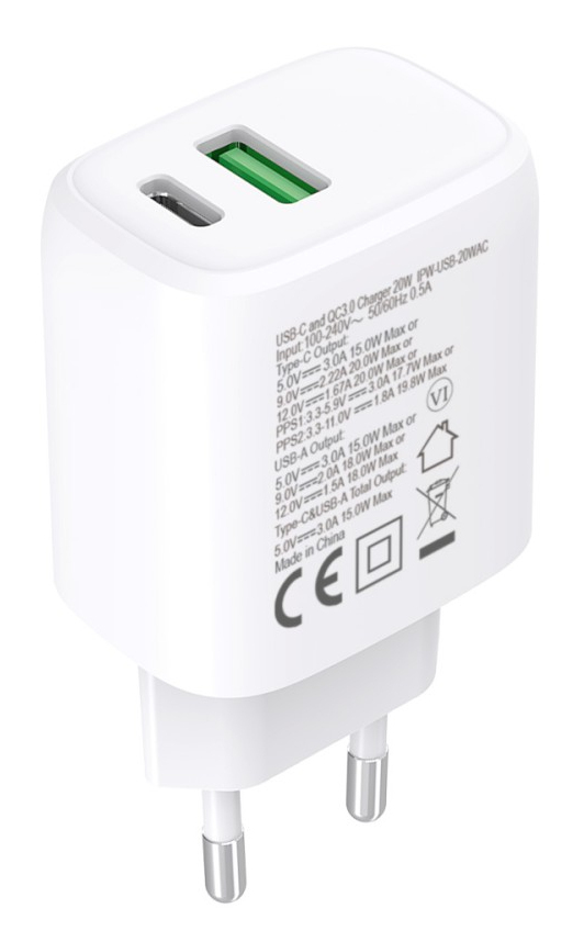Techly IPW-USB-20WAC mobile device charger Universal White AC Fast charging Indoor – image 3