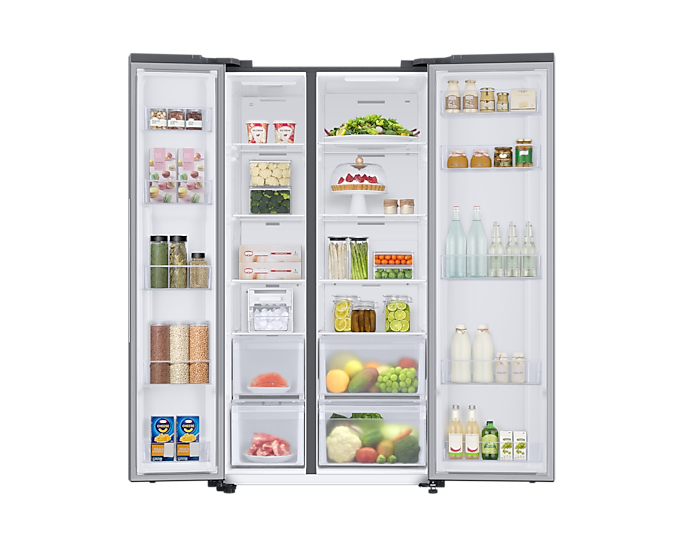 Samsung RS66A8100SL side-by-side refrigerator Freestanding Silver – image 6