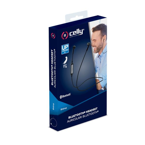 Celly BhDrop Headset Wireless Neck-band Calls/Music Micro-USB Bluetooth Black – image 5