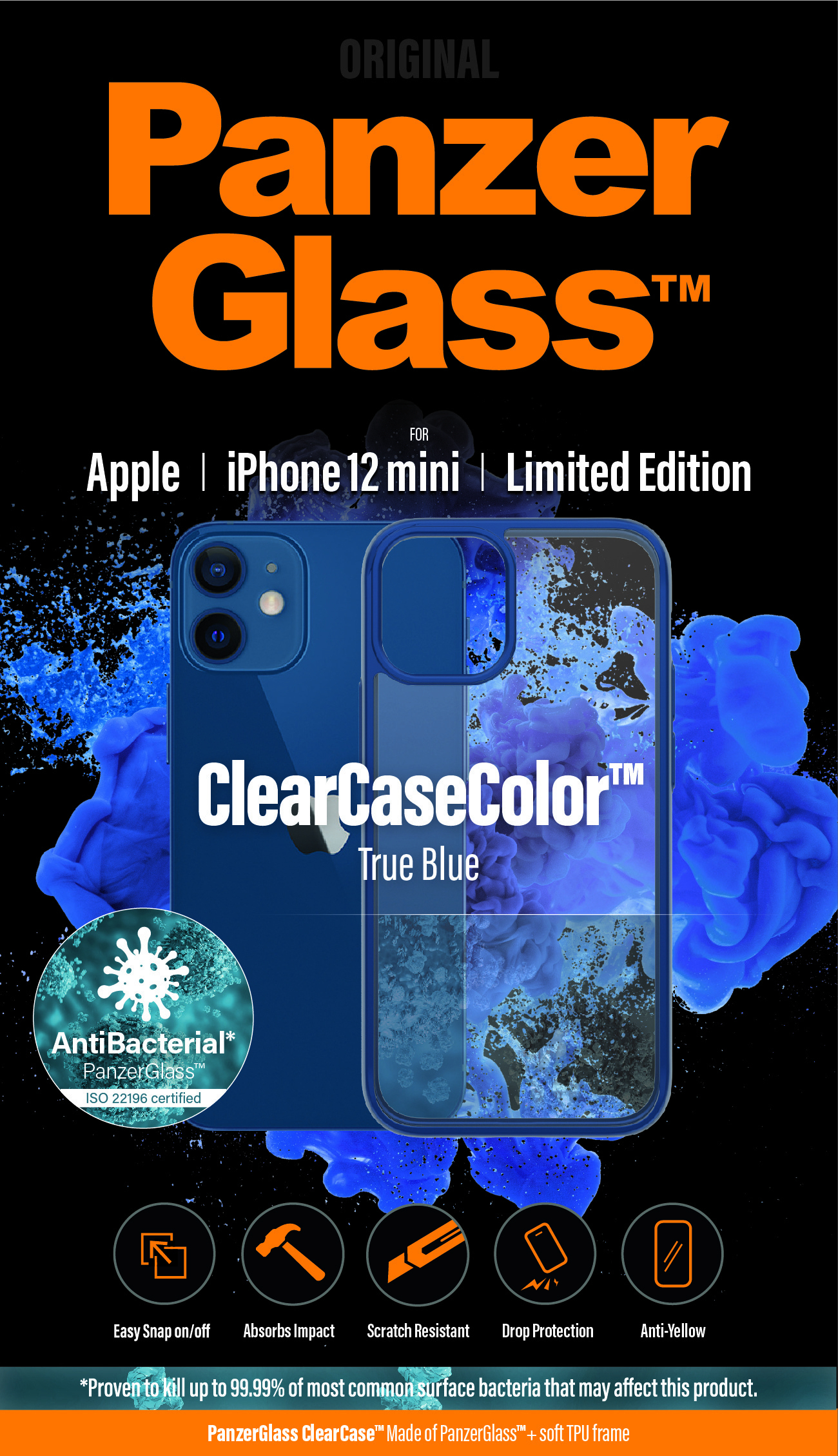 PanzerGlass ® ClearCaseColor™ iPhone 12 mini - True Blue Limited Edition – image 9
