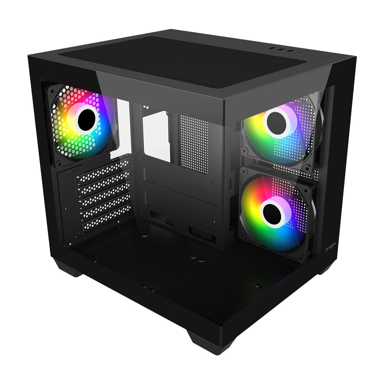 FSP S140-BA Case Mini Tower mITX, mATX Black ARGB – image 2