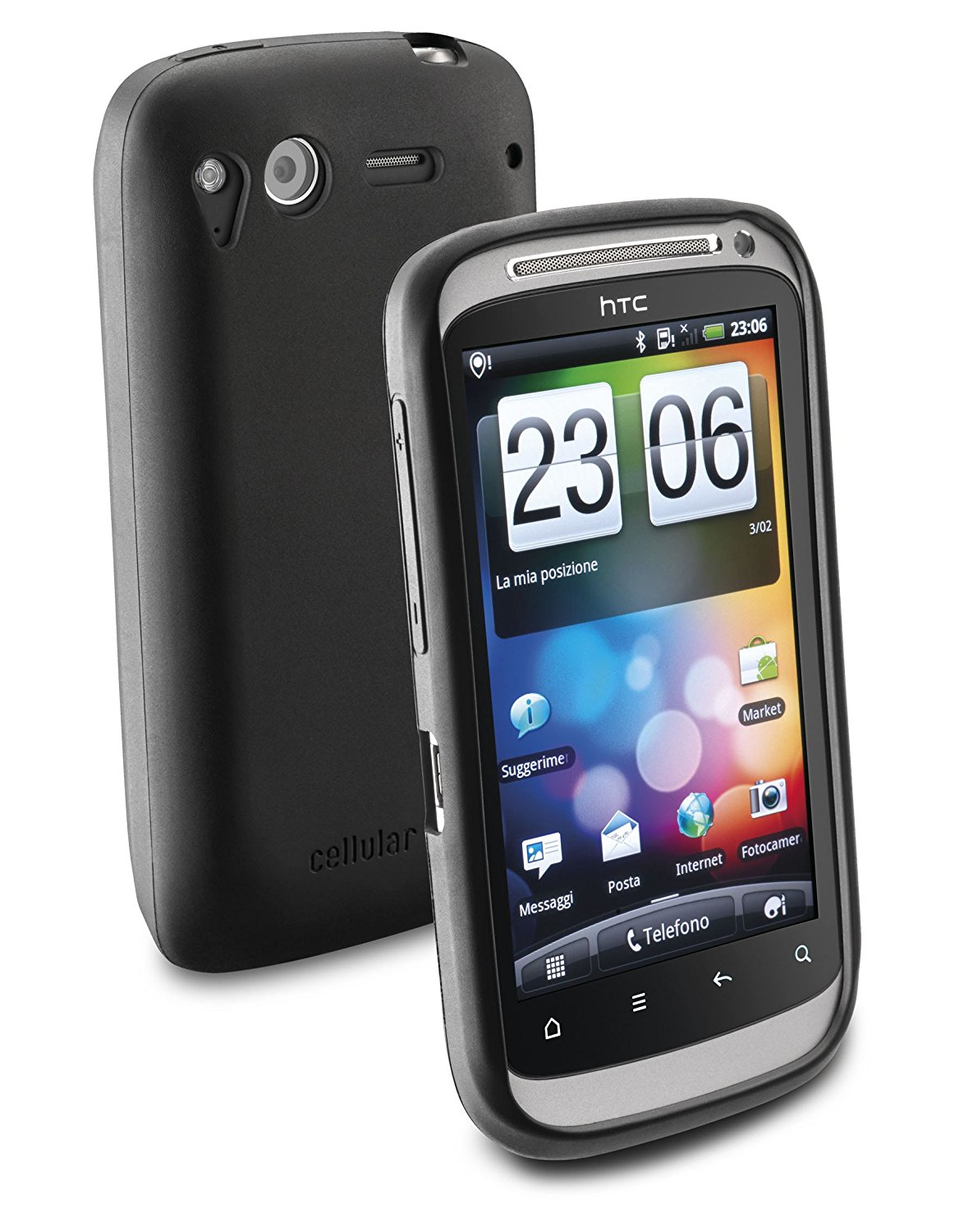 Cellularline SILICONDESIREHD mobile phone case Cover Black