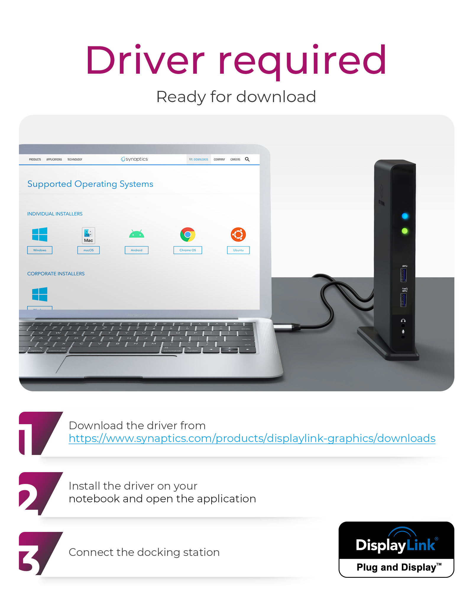 ICY BOX IB-DK2241AC Wired USB 3.2 Gen 1 (3.1 Gen 1) Type-A Black – image 2