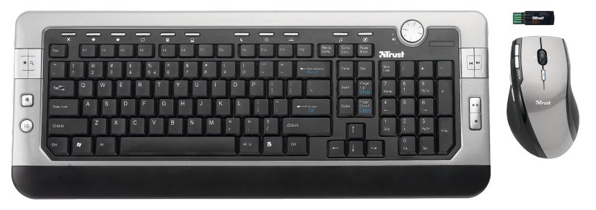 Trust DS-3700R keyboard Mouse included RF Wireless Turkish Black, Grey – image 2