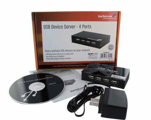 StarTech.com USB4000IP interface hub 480 Mbit/s Black – image 6