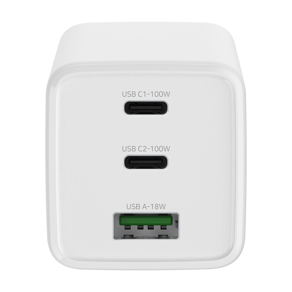 Xceed 100W GaN Charger - Dual USB-C - USB-A - White – image 3