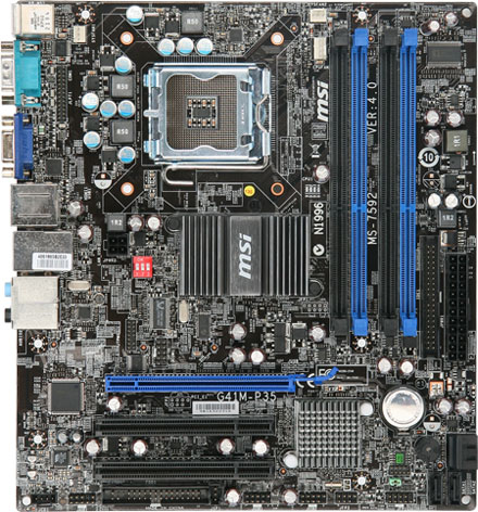 MSI G41M-P35 LGA 775 (Socket T) micro ATX