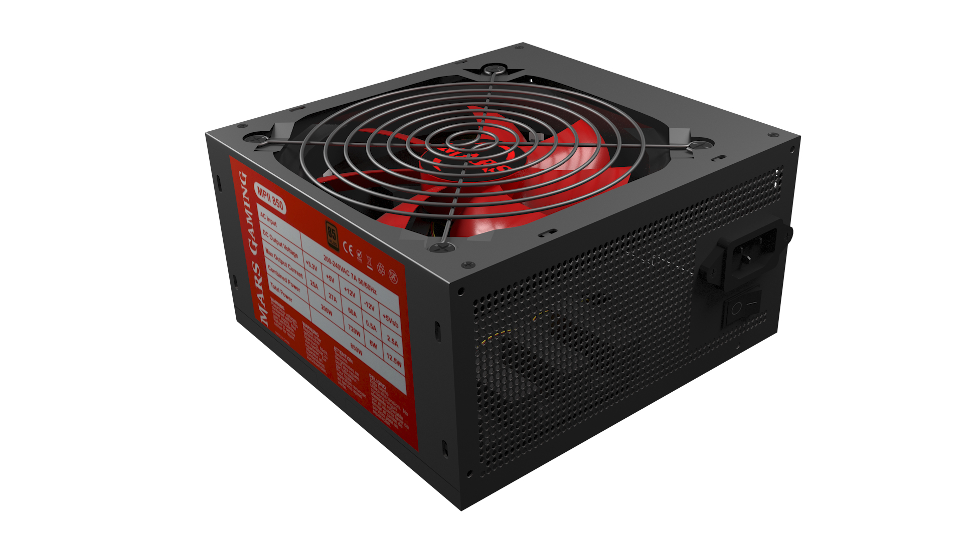 Mars Gaming MPII850 power supply unit – image 4