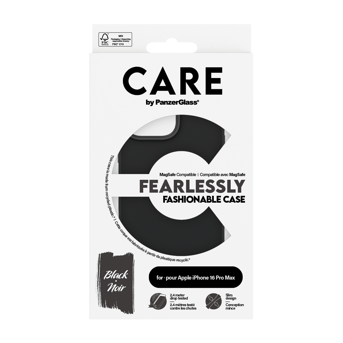 PanzerGlass CARE by PanzerGlass® Fashionable Case Black w. MagSafe iPhone 16 Pro Max – image 3