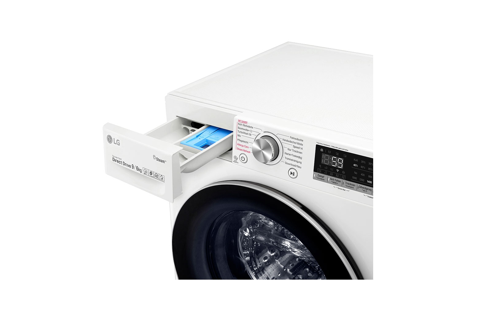 LG V7WD906 washer dryer Freestanding Front-load White – image 5