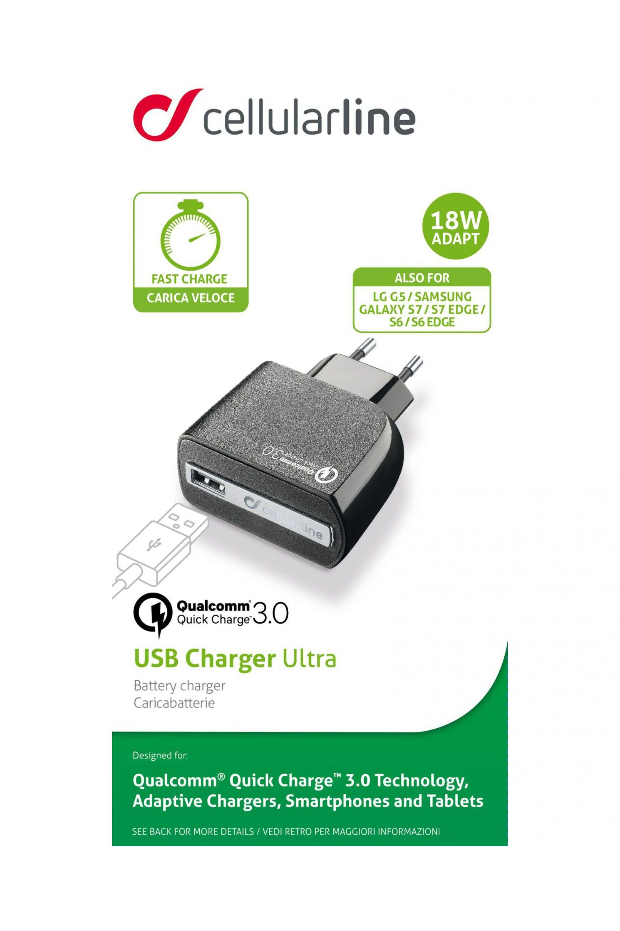 Cellularline USB Charger - Quick Charge – image 2