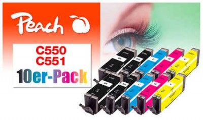 Peach 320208 ink cartridge 10 pc(s) Black, Cyan, Magenta, Yellow
