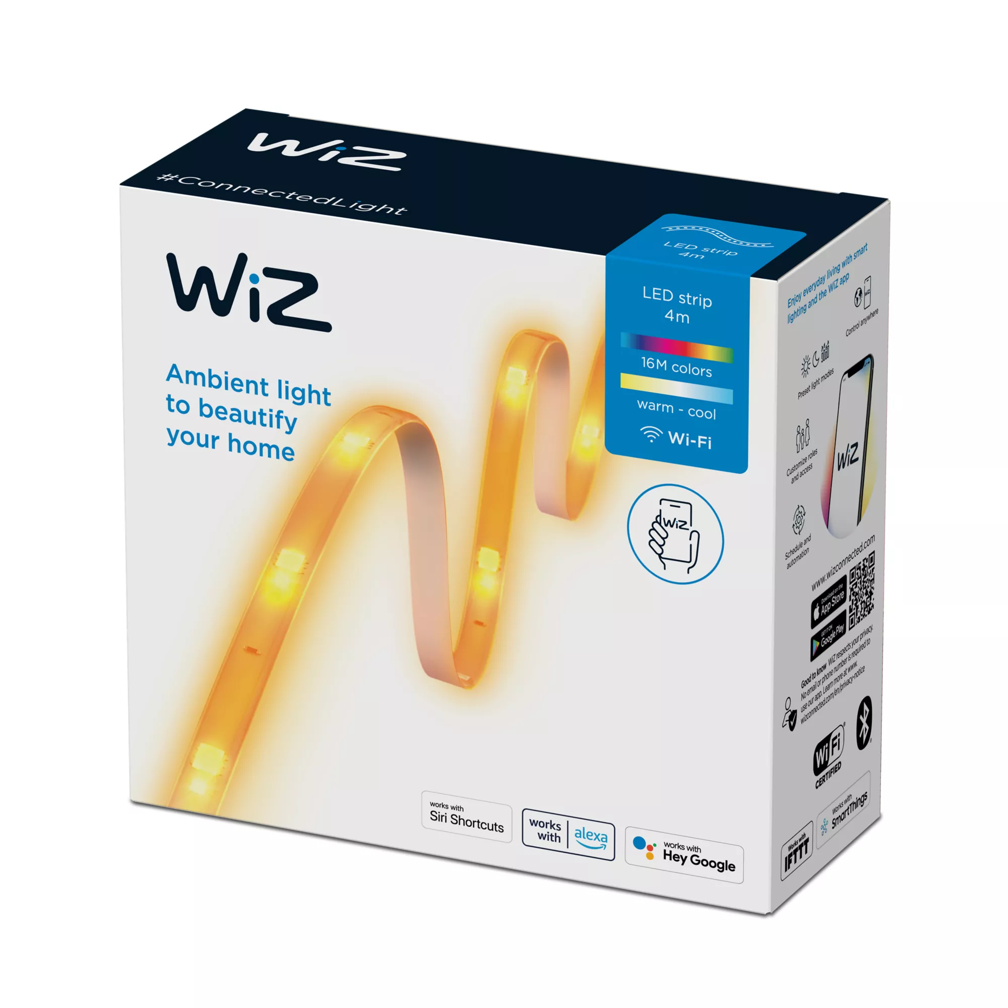 WiZ 8720169071872 smart lighting Smart strip light Wi-Fi/Bluetooth – image 3