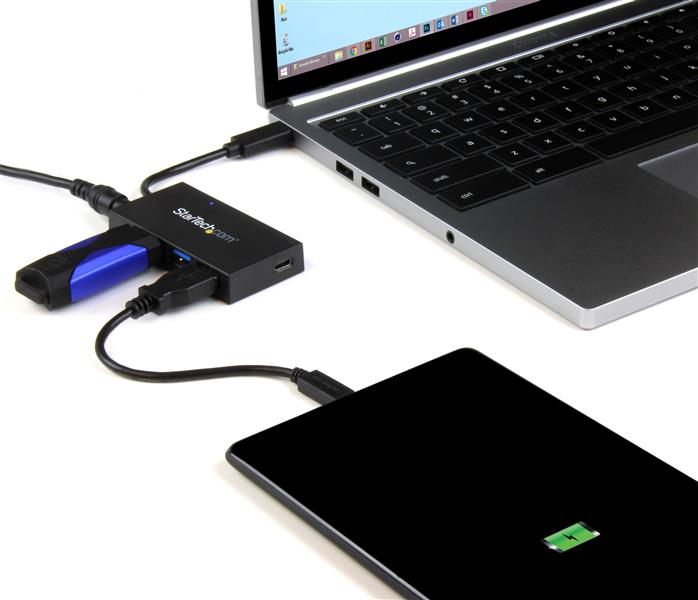 StarTech.com 4-Port USB-C Hub - USB-C to 1x USB-C and 3x USB-A - USB 3.0 Hub - Includes Power Adapter – image 7