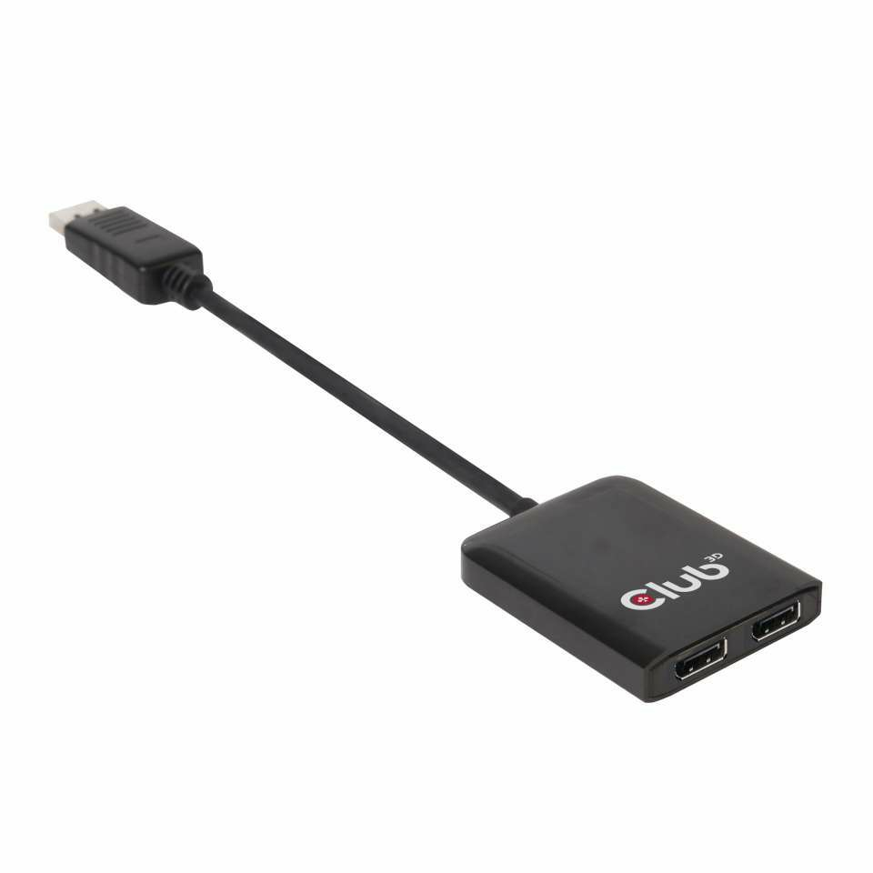 CLUB3D Multi Stream Transport Hub DisplayPort 1.2 Dual Monitor – image 1