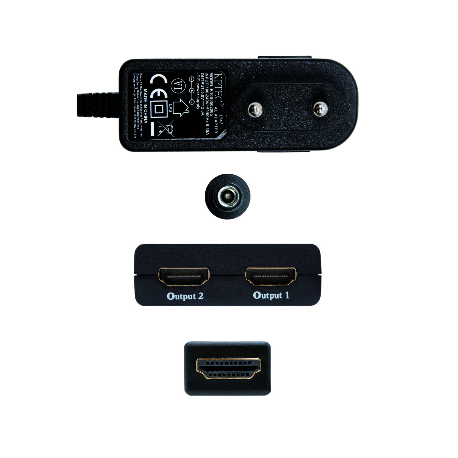 Nanocable 10.25.3502 video splitter HDMI 2x HDMI – image 3