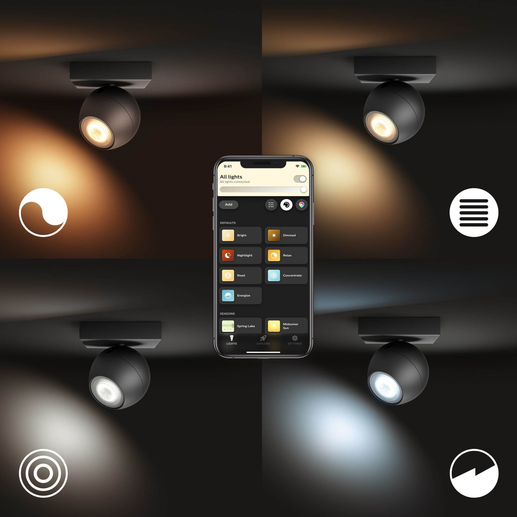 Philips by Signify Philips Hue White ambience Buckram single spotlight ext. – image 8
