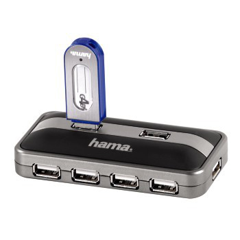 Hama 00078483 interface hub 480 Mbit/s Anthracite – image 2