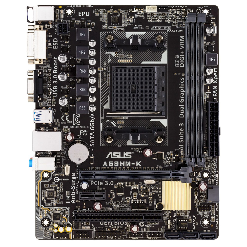 ASUS A68HM-K AMD A68 Socket FM2+ micro ATX – image 1