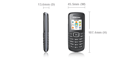 Samsung E1080i 3.63 cm (1.43") 64.5 g Black – image 6