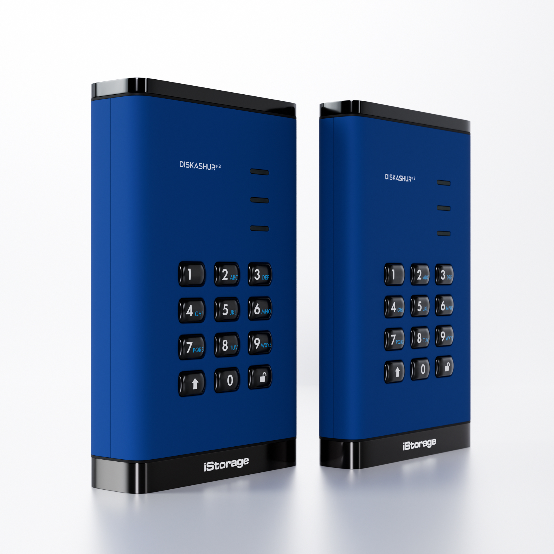 iStorage diskAshur³ 1 TB Blue | Secure Portable Hard Drive | FIPS 140-3 Level 3 Complaint |Common Criteria EAL 5+ | PIN protected | AES-XTS 256-bit hardware encryption | GDPR, TAA Compliant | Dust/Water Resistant | image 2