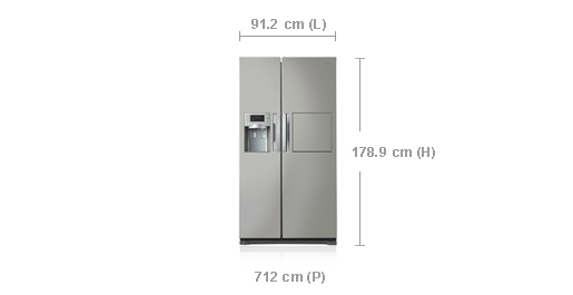 Samsung RSH7PNPN side-by-side refrigerator – image 2