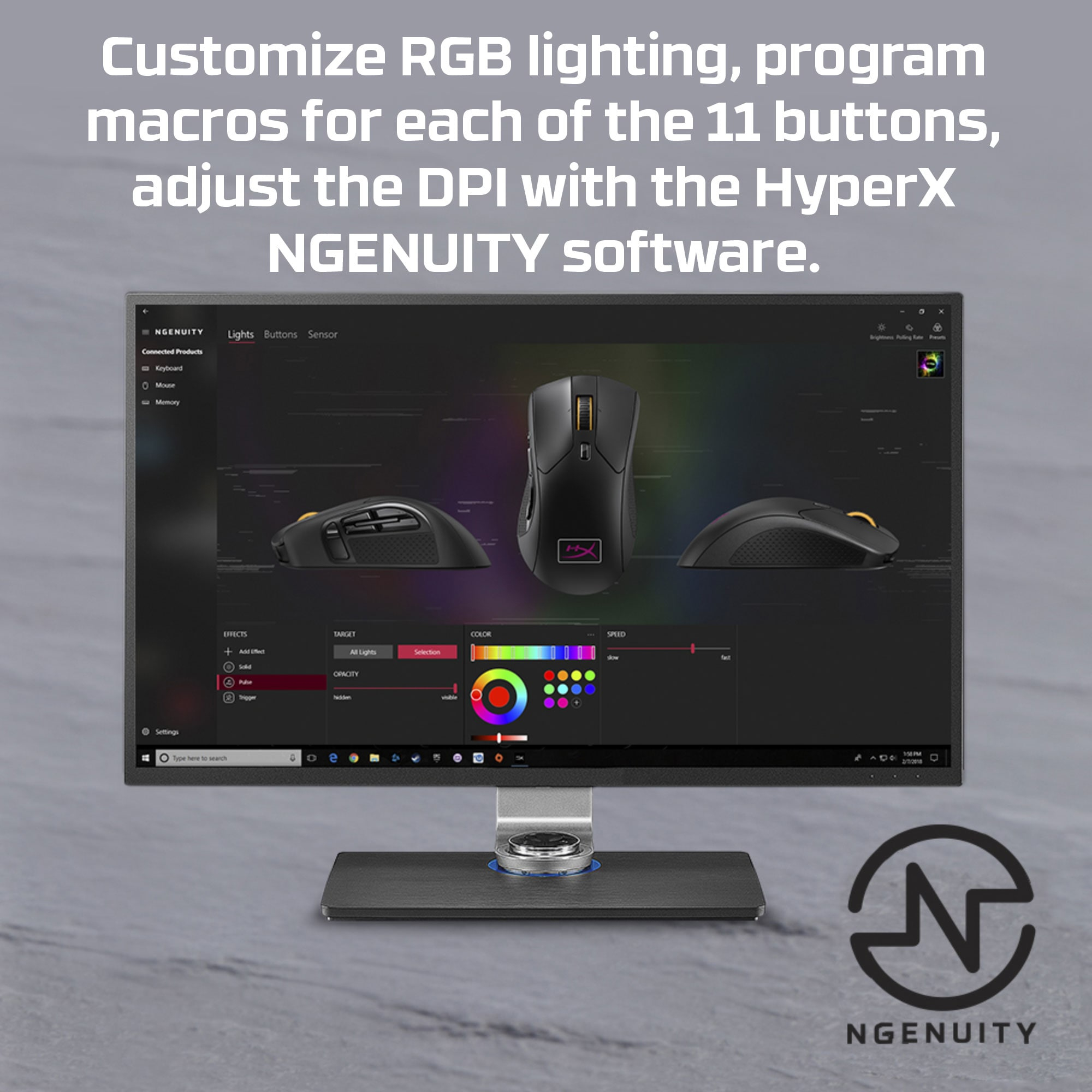 HyperX Pulsefire Raid - Gaming Mouse (Black) – image 7