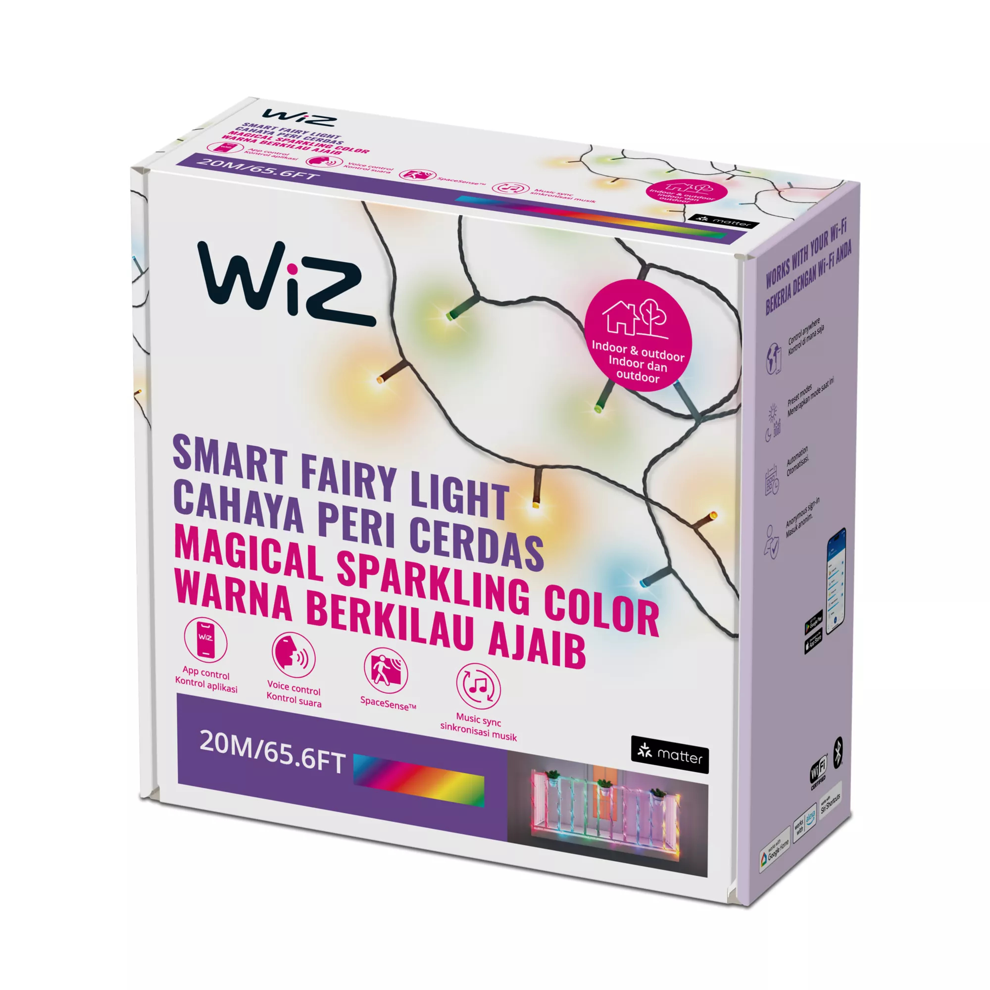 WiZ 8720169078185 smart lighting Smart string light Wi-Fi/Bluetooth – image 2