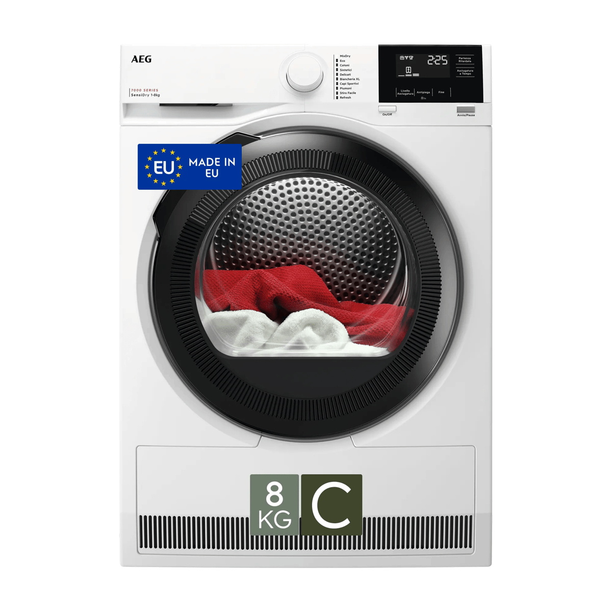 AEG Series 7000 TR7HG8C tumble dryer Freestanding Front-load