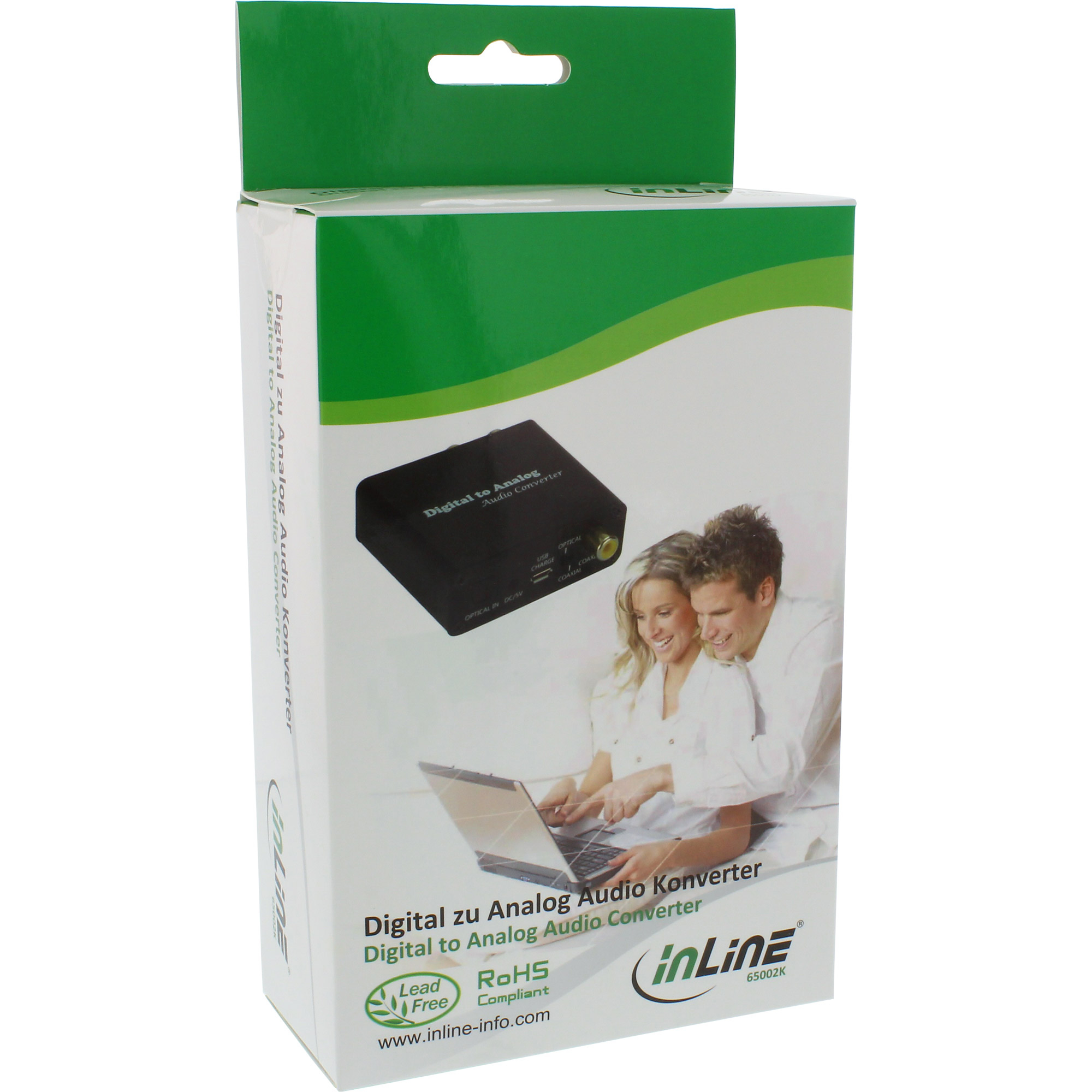 InLine Audio Converter Digital to Analog Toslink & RCA Input to RCA Stereo – image 3