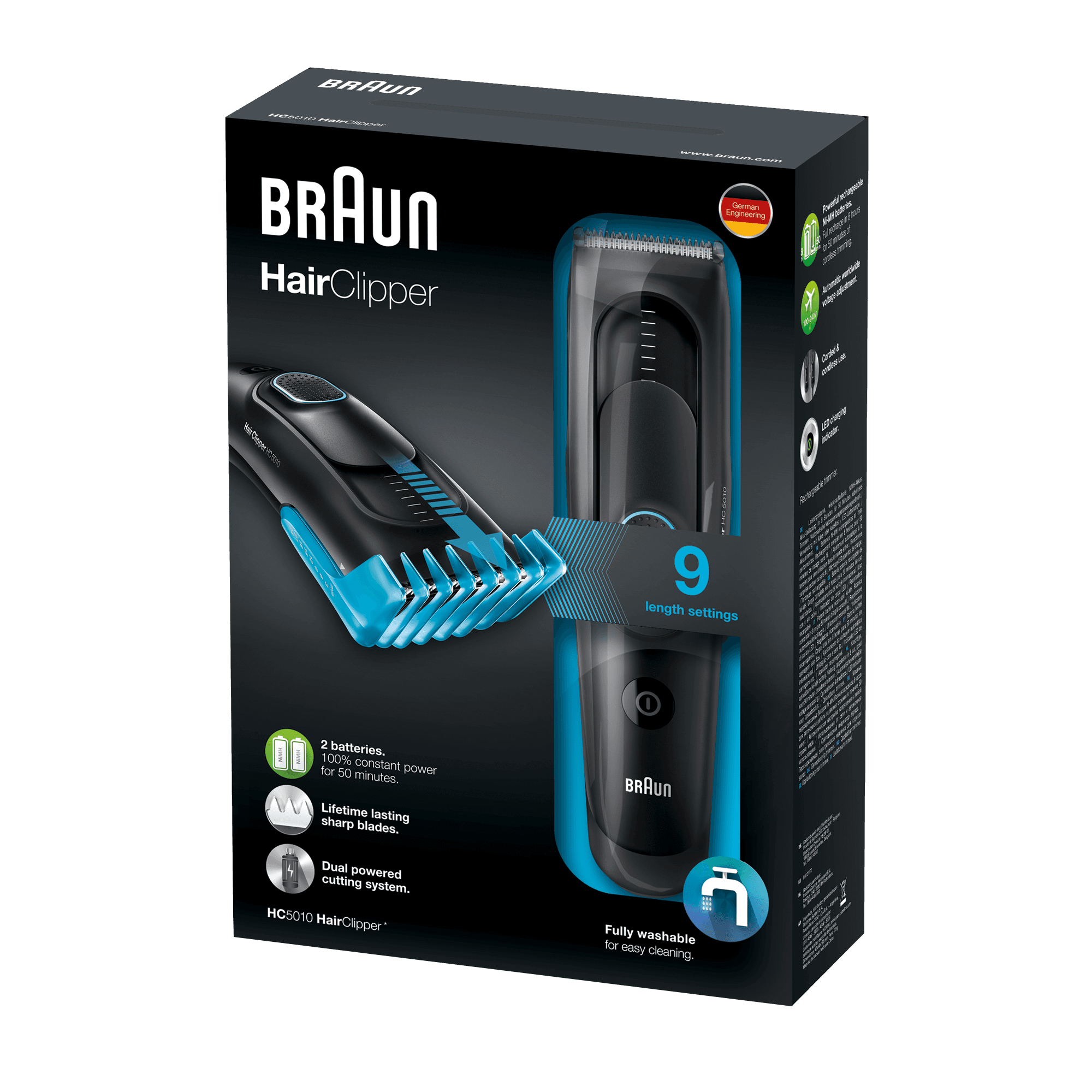 Braun 81517336 hair trimmers/clipper Black, Blue 9 Nickel-Metal Hydride (NiMH) – image 3