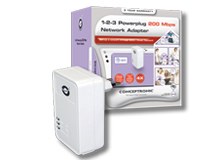Conceptronic 1-2-3 Powerplug 200 Mbps Network Adapter – image 2