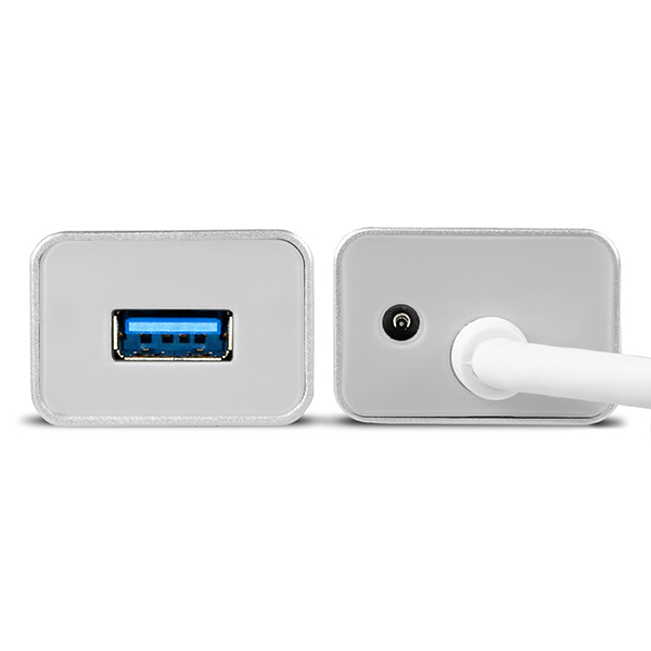Axagon HUE-SA7SP interface hub USB 3.2 Gen 1 (3.1 Gen 1) Type-A 5000 Mbit/s Silver – image 5