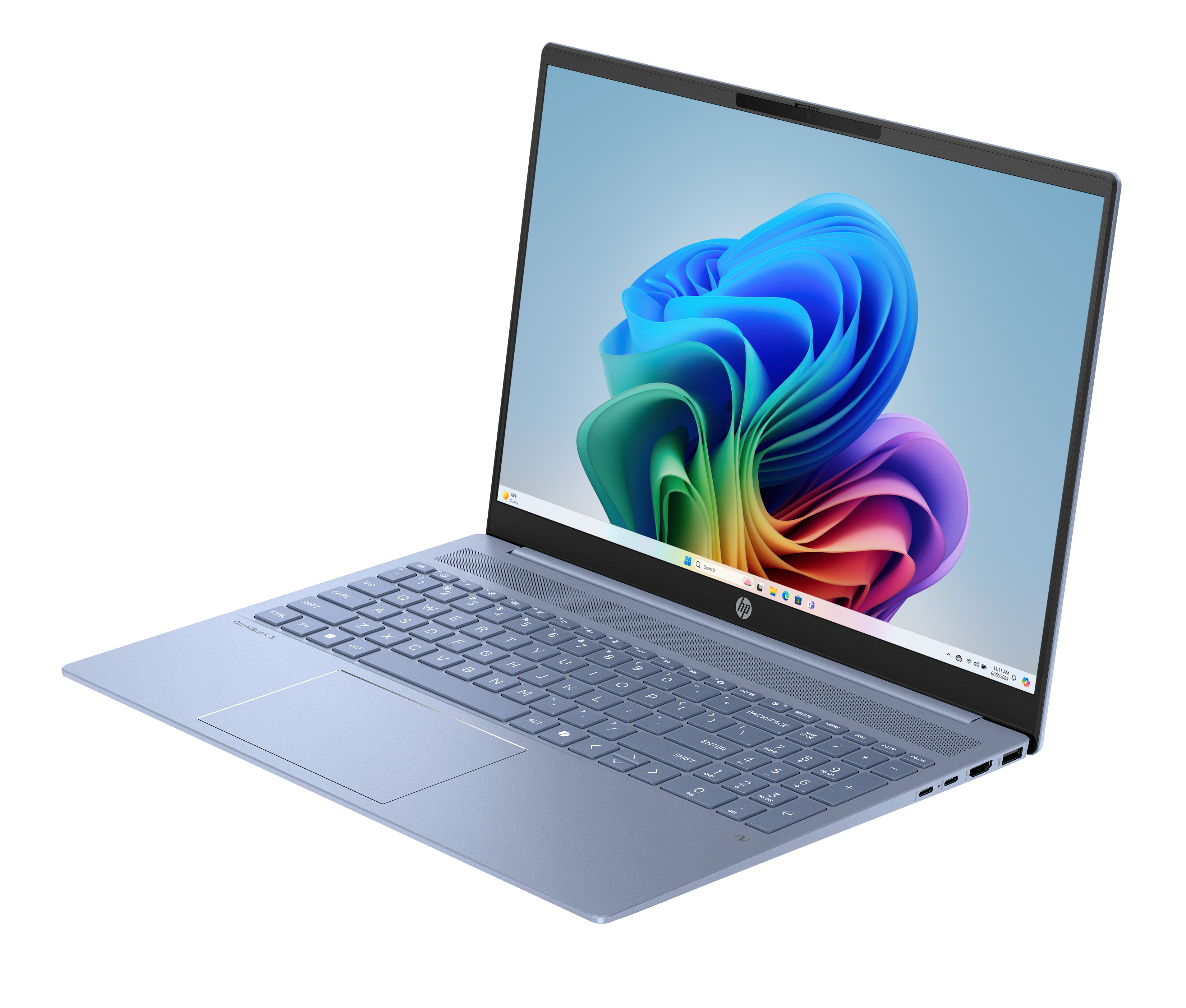 Portátil - HP OmniBook 5 NGAI 16-ag1002ns Copilot+ PC, 16" 2K, AMD Ryzen™ AI 7 350, 16GB RAM, 1TB SSD, Radeon™ 860M, Windows 11 Home, Azul - imagen 9