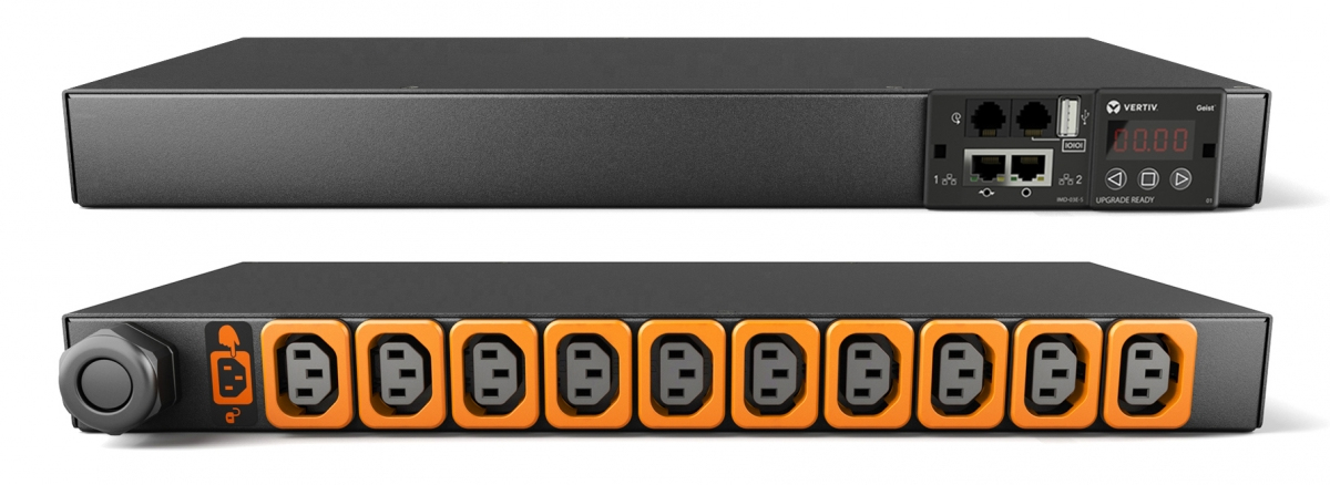 Vertiv Geist MN03E1R0-10L138-2TL6A0H10-S power distribution unit (PDU) 10 AC outlet(s) 0U Black