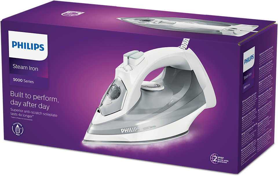 Philips 5000 series DST5010/16 iron SteamGlide Plus soleplate – image 9