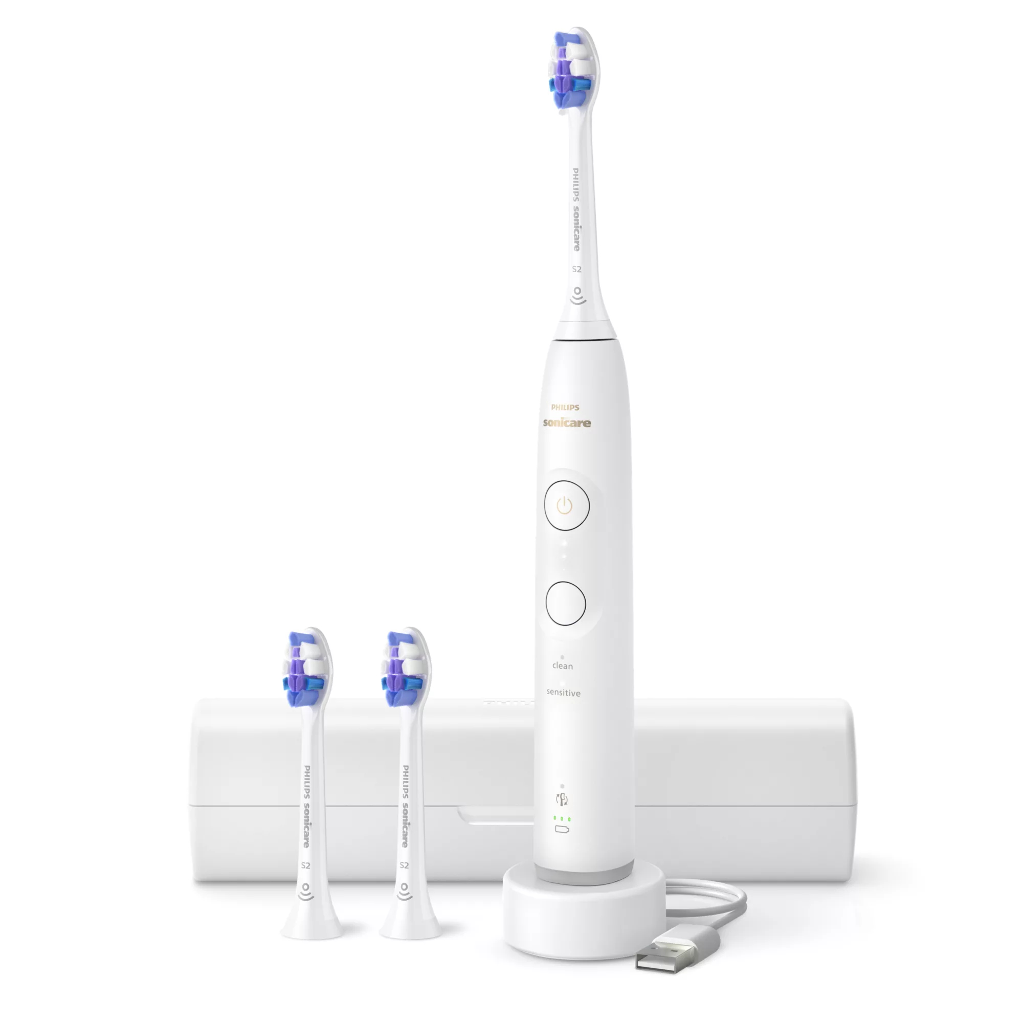Philips Series 6100 HX7400/02 Rechargeable Sonic Electric Toothbrush