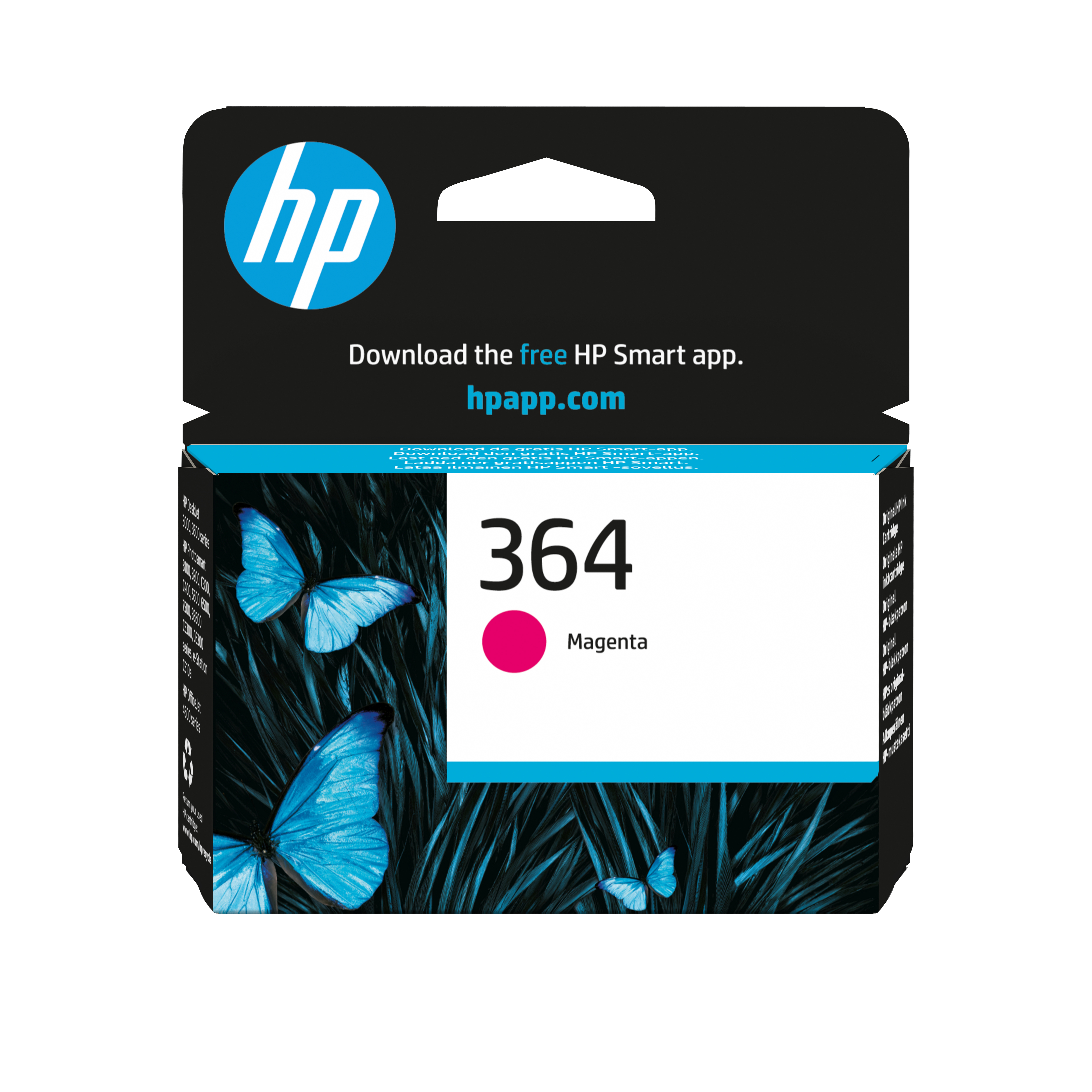HP 364, alkuperäinen magenta mustekasetti