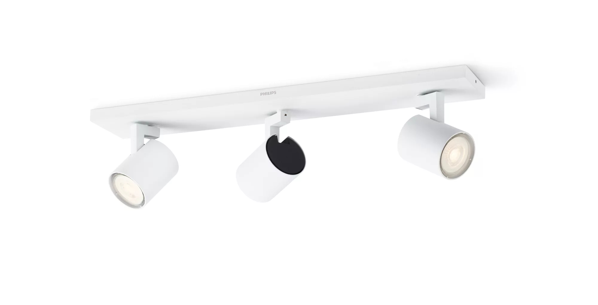 Resim Philips myLiving 5309331P0 Beyaz GU10 LED Gömme Tavan/Duvar Spotları (3 Ampul, 10,5W)