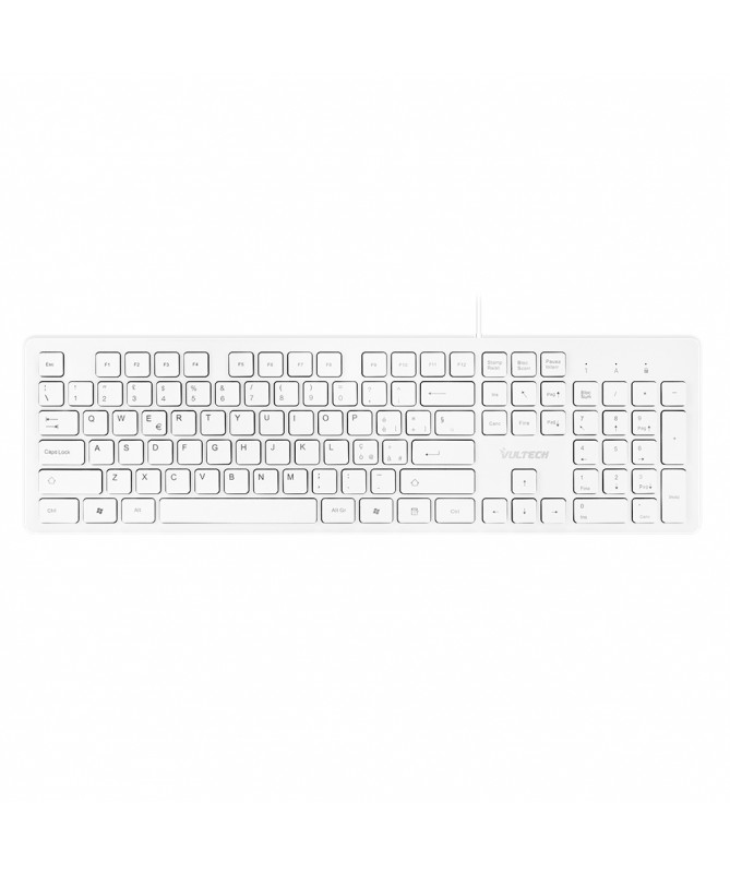 Vultech KEY-638B keyboard Universal USB QWERTY Italian White