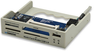 Manhattan 701419 card reader Internal Beige – image 1