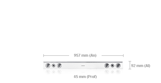 Samsung HW-D351 soundbar speaker White 2.0 channels – image 3